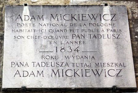 Tablica pamiatkowa Mickiewicza